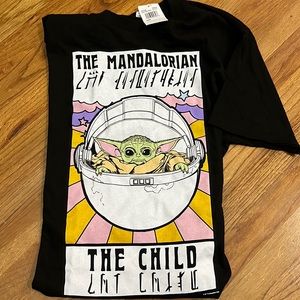 Mens NWT Star Wars Yoda shirt sleeved T-shirt Sz L